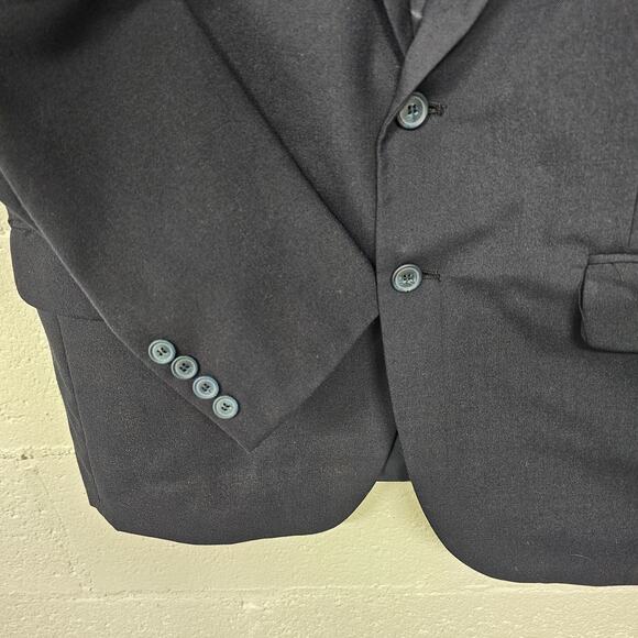 Chadmore Single Breasted Blazer Straight Leg Pants Suit Set Black Men's Large 42 - Picture 3 of 16